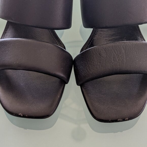 Sanctuary Women's Black Likely Square Toe Heel Sandals Memory Foam 9.5 - Picture 4 of 11